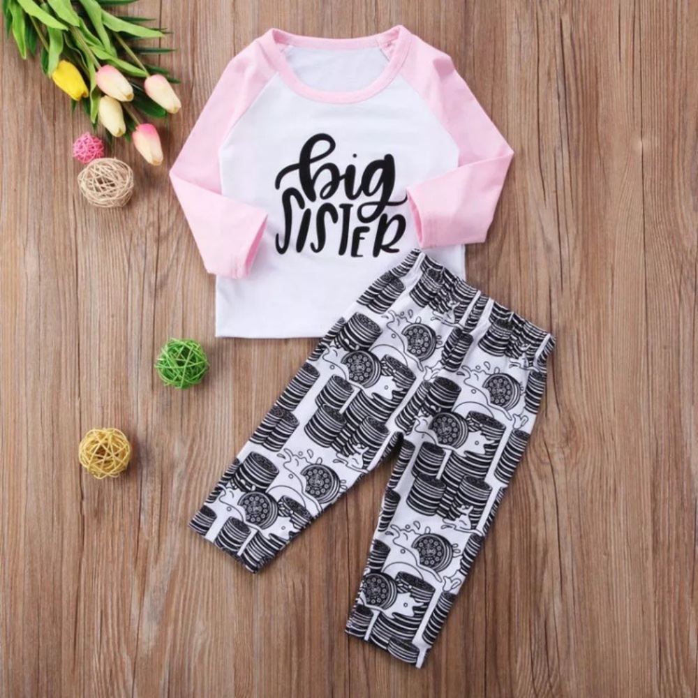 Big sister shirt and Oreo pants outfit